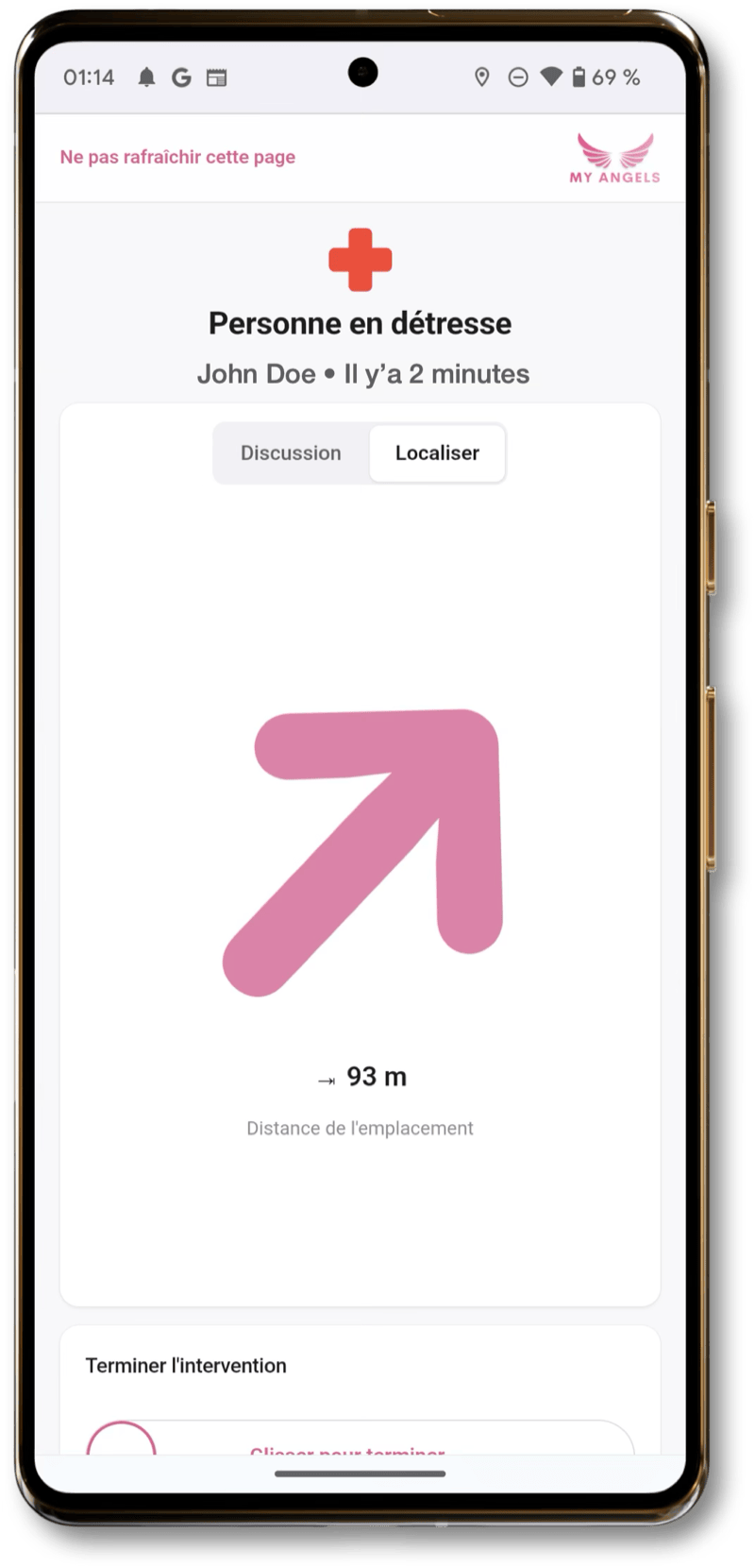 My Angels team webapp — 